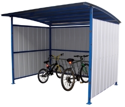 Steel Multi Duty Bicycle Shelter 95-1/2 In. x 120 In. x 90-1/16 In. 