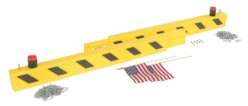 Plastic/PVC Overhead Door Guard 120 In. With Blinking Lights 