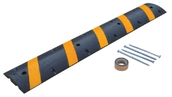 Rubber Heavy Duty Speed Bump 72 In. Length Asphalt 40,000 Lb. Capacity