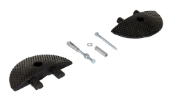 Rubber Heavy Duty Speed Bump Concrete End Caps 