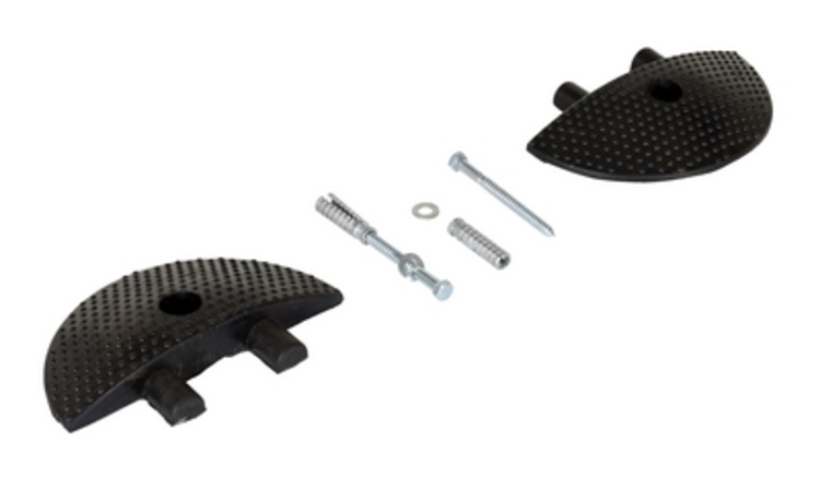 Rubber Heavy Duty Speed Bump Concrete End Caps 