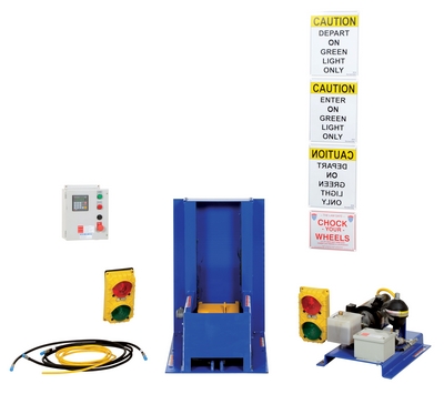 Steel Electric Hydraulic with Polypropylene LED Light Package Trailer Lock System