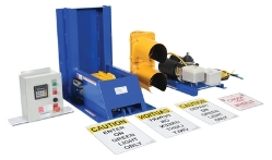 Steel Electric Hydraulic with Aluminum Light Package Trailer Lock System