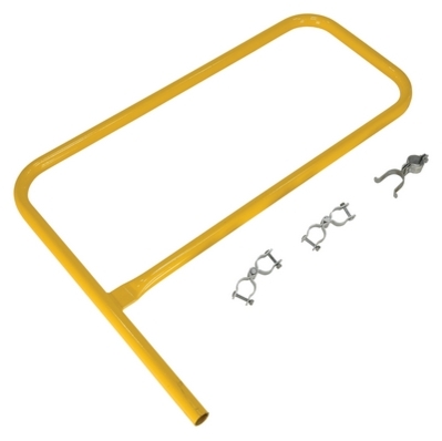 Steel Pipe Safety Railing Gate P-Shaped 36 In. x 36 In. 